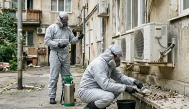 Дезинфекция на балкони след гълъби Смолян